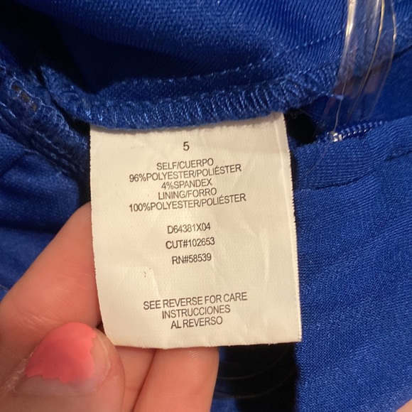 Dark Blue Speechless Off Shoulder Dress - Picture 3 of 4